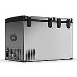 Компресорний автохолодильник Alpicool BCD125 (125 літрів). Двокамерний. До -20℃, живлення 12, 24, 220 вольт, фото 2
