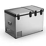 Компресорний автохолодильник Alpicool BCD125 (125 літрів). Двокамерний. До -20℃, живлення 12, 24, 220 вольт, фото 3