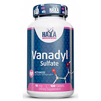 Микроэлемент Ванадил Haya Labs Vanadyl Sulfate 10 mg 100 Tabs LP, код: 8062137