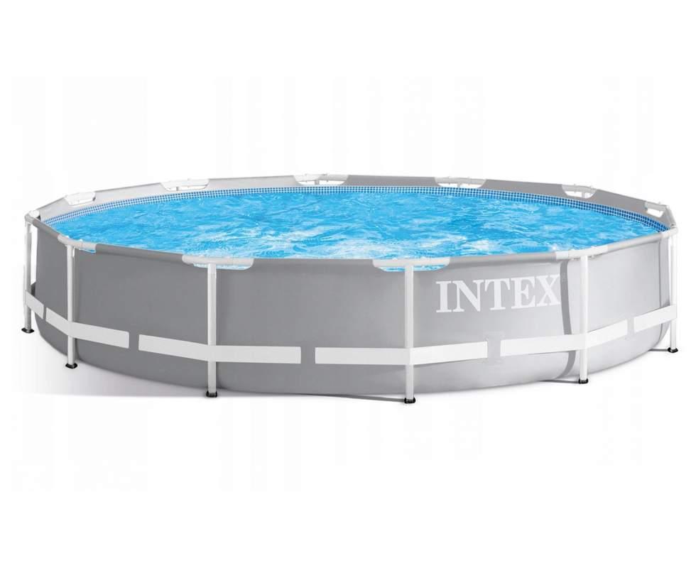 Каркасний басейн Intex 26710 Prіsm Frame (366х76 см) круглий