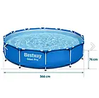 Каркасний басейн Bestway Steel Pro 56706 (366 х 76 см) круглий, фото 3