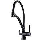 Змішувач для кухні на дві води GLOBUS LUX LAZER GLLR-0800-10-01 000024671 чорний латунь 158978, фото 4