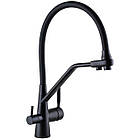 Змішувач для кухні на дві води GLOBUS LUX LAZER GLLR-0800-10-01 000024671 чорний латунь 158978, фото 5