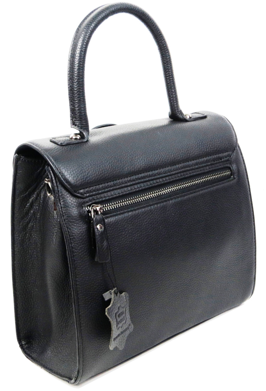 Женская кожаная сумка Giorgio Ferretti Черный (GF-bag-W-045) LD, код: 7730882 - фото 4 - id-p2112931089