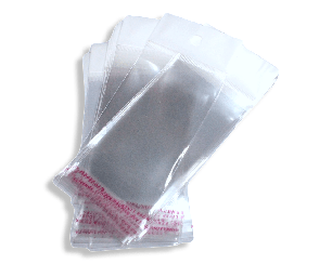 Пакети Фасувальні поліетиленові з клейкою стрічкою 6х14 з отвором/0.3мм/20шт, фото 2