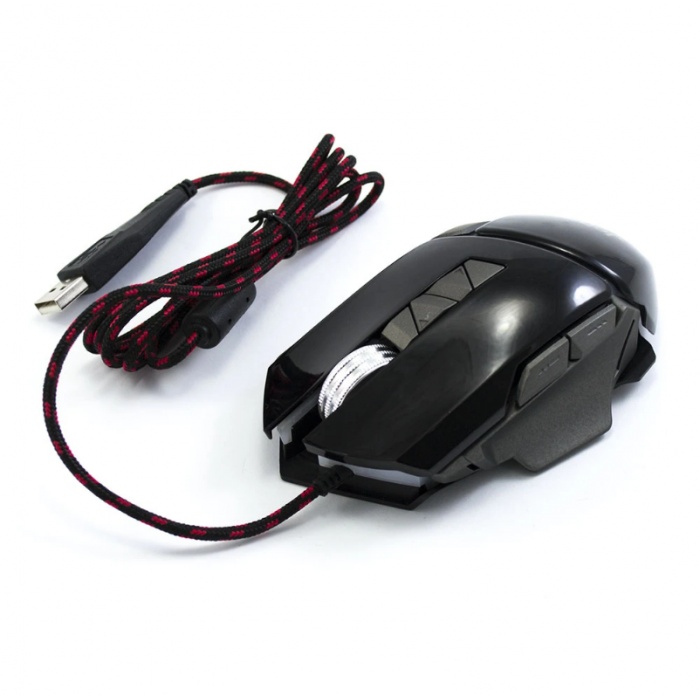 Ігрова комп'ютерна дротова мишка USB Jedel GM770 з підсвіткою Чорний, фото 1