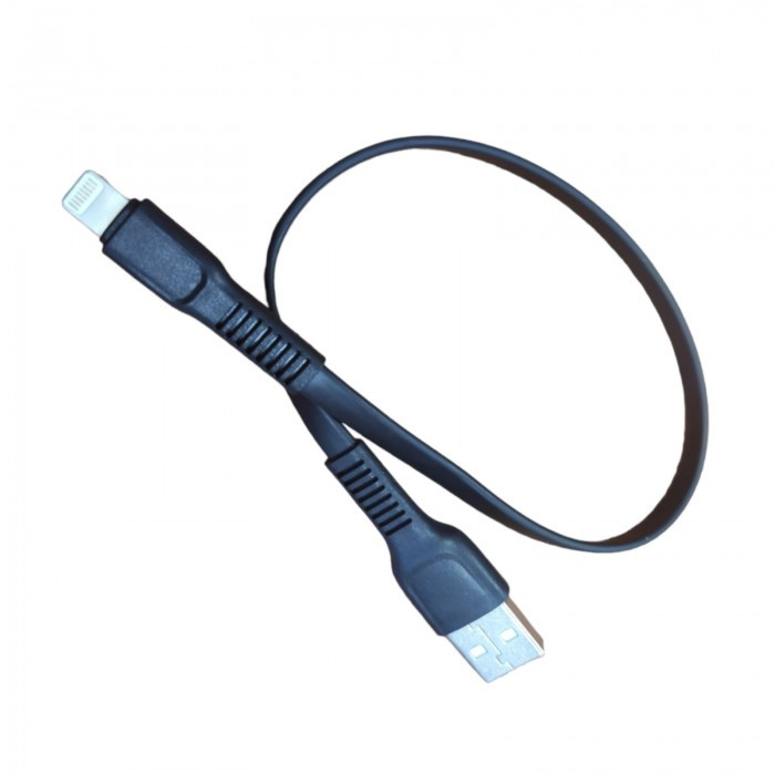 Кабель зарядный Baseus Flat Lightning Cable Fast Data Sync Charging 0.25м (CALZY-A01) Чёрный Оригинал - фото 1 - id-p2112979059