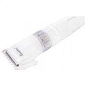 Машинка для стриження волосся бездротова з телескопічною насадкою 3W Geemy GM-6042 Біла