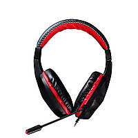 Игровые проводные наушники Fantech HQ54 Mars II IN и OUT 1.8 m Black-Red ZR, код: 8404002