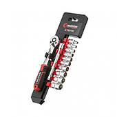 Набір головок 1/4" 4-13 мм, подовжувач, ручка з храповим механізмом 72 зуби, 12 од., Cr-V STORM INTERTOOL