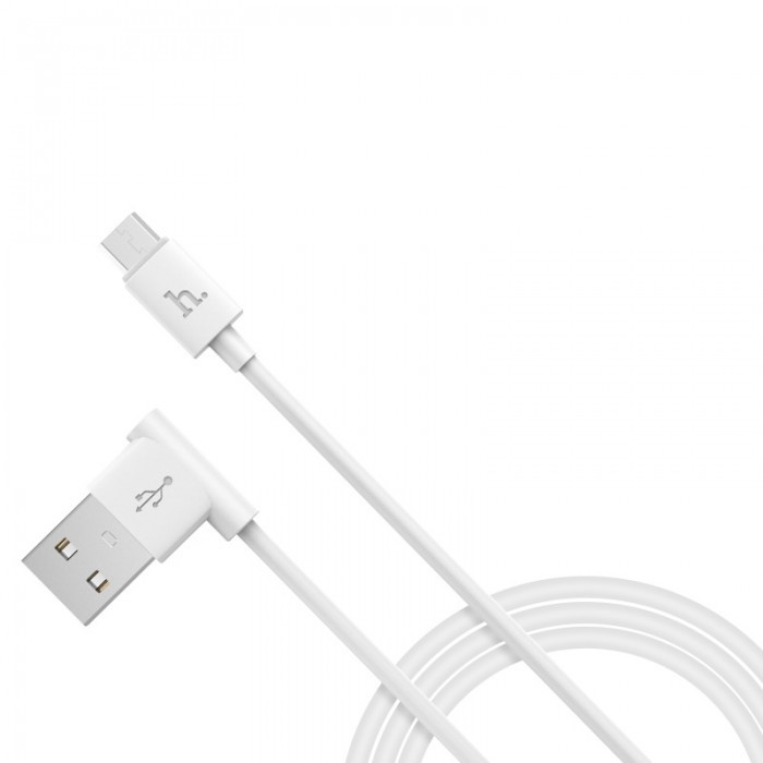 Кабель для зарядки телефона USB - micro USB HOCO UPM10 L образный Белый - фото 3 - id-p2112975131