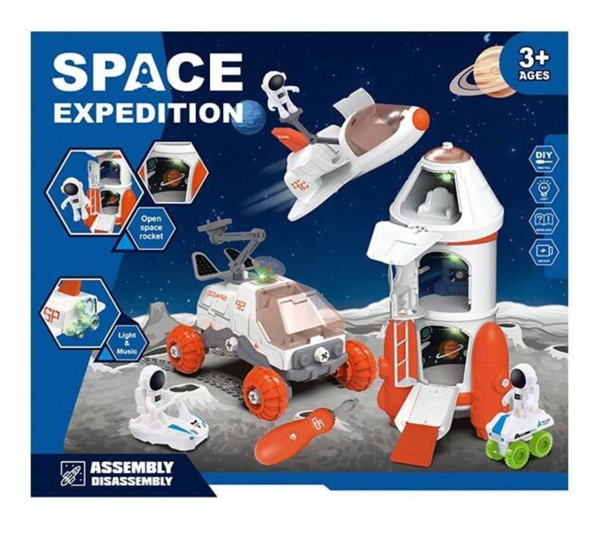 Игровой набор космос Yufeng Space Expedition 54 х 20 х 27 см Multicolor (121941) ZR, код: 7784513 - фото 2 - id-p2112967426