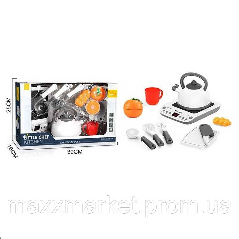 Игровой набор Kitchen Плита с посудой 10 элементов Multicolor (125618) ZR, код: 8332558 - фото 2 - id-p2112967435