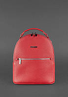 Кожаный мини-рюкзак BlankNote Kylie Рубин BN-BAG-22-rubin ZR, код: 778282