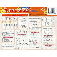 Картонка-подсказка Алгебра 7-11 класс 66438 от EgorKa