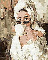 Картина по номерам "Утренний кофе" Идейка KHO4840 40х50 см от EgorKa
