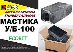 Мастика У/Б-100 Ecobit ДСТУ Б.В.2.7-236:2010 бітума гідроізоляційна