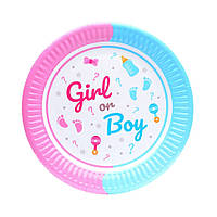 Набор бумажных тарелок "Girl or Boy" 7038-0071, 10 шт от EgorKa