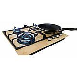 Варильна поверхня газ кремового кольору слонова кістка, чотири функціональні конфорки Luxor EG 740 Німеччина, фото 3