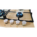 Варильна поверхня газ кремового кольору слонова кістка, чотири функціональні конфорки Luxor EG 740 Німеччина, фото 5