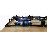 Варильна поверхня газ кремового кольору слонова кістка, чотири функціональні конфорки Luxor EG 740 Німеччина, фото 8