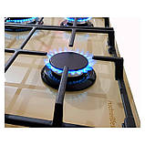 Варильна поверхня газ кремового кольору слонова кістка, чотири функціональні конфорки Luxor EG 740 Німеччина, фото 9