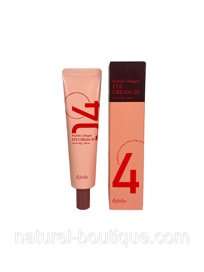 Крем Esfolio для шкіри навколо очей Peptide Collagen з пептидами та колагеном 30 г
