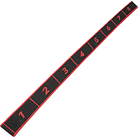 Резинка для фитнеса с петлями Queenfit 86,5 х 4см черно-красная m