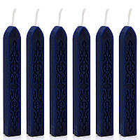 Сургучная свеча с фитилем 5 шт воск для печатей Синий