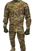 Тактический костюм ВСУ рип-стоп Мультикам, Армейский костюм мультикам с липучками под шевроны для военных