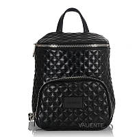 Рюкзак-сумка Valiente 1045-2 кожаный стеганый черный