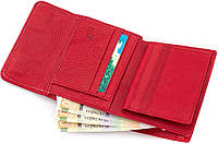 Красный кожаный кошелёк на магните Marco Coverna MC-2047A-2 хорошее качество