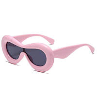 Солнцезащитные очки в стиле Y2K Puffy дутые | очки толстые розовые