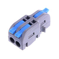 Прохідний клемник DF-12B, 1 вхід — 2 виходи, одна фаза, 32 А (Ваго, Wago, клеми)