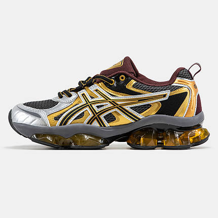 Чоловічі Кросівки Asics Gel-Quantum Kinetic Grey Gold / Асікс Гел-Квантум Кінетик Темно Сірі із Золотистим, фото 1