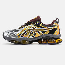 Чоловічі Кросівки Asics Gel-Quantum Kinetic Grey Gold / Асікс Гел-Квантум Кінетик Темно Сірі із Золотистим, фото 5