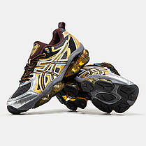 Чоловічі Кросівки Asics Gel-Quantum Kinetic Grey Gold / Асікс Гел-Квантум Кінетик Темно Сірі із Золотистим, фото 6