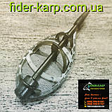 Рибальська годівниця  метод "Flat Feeder XL" (полікарбонат) , вага 30 грамів., фото 2