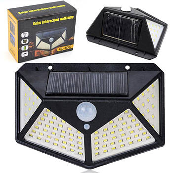 Вуличний ліхтар на сонячній батареї BK-100, 10W / Настінний LED світильник водонепроникний