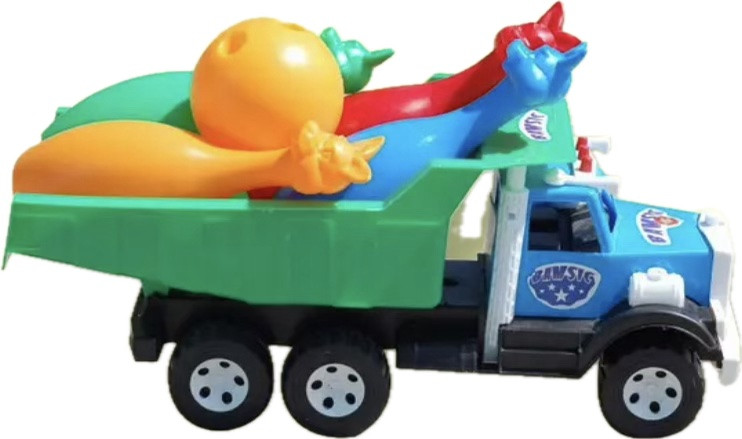 Самоскид кеглі Зайці (009/7B), фото 1