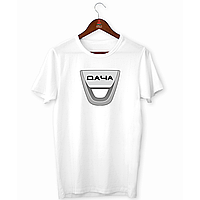 Футболка біла з оригінальним принтом для дачників "Дача" Push IT