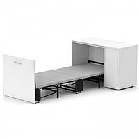 Ліжко-трансформер + Письмовий стіл + Тумба + Комод Sirim-C3 (4 в 1) / Білий ТМ Knap Knap