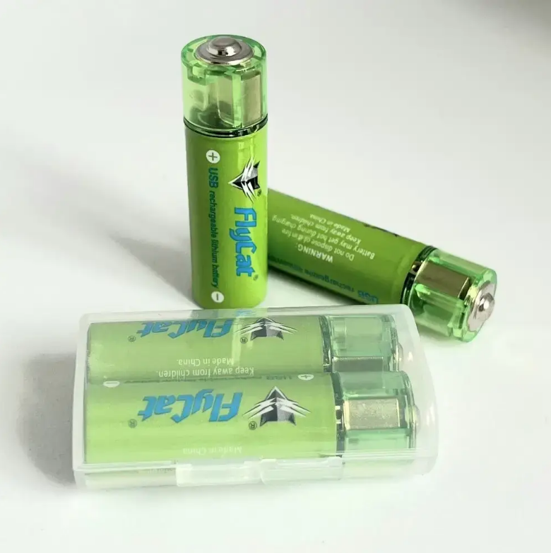 Батарейка-акумуляторна USB FluCat USB rechargeablum battery AA 1.5V 1500 mWh