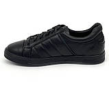 Кеди шкіряні чорні чоловічі на шнурівці MIDA весна-осінь 112234(1) розмір 40, фото 2