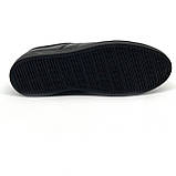 Кеди шкіряні чорні чоловічі на шнурівці MIDA весна-осінь 112234(1) розмір 40, фото 9