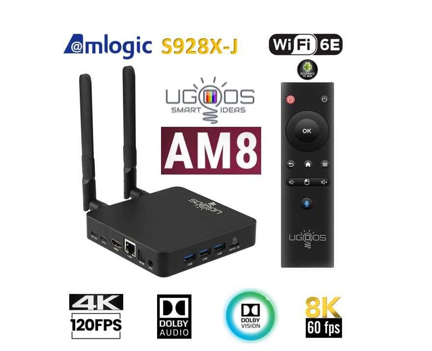 Смарт приставка Ugoos AM8, 4/32, Amlogic S928X-J, WIFI 6, Android 11, Smart TV Box (Гарантія 1 рік)