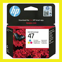 Картридж для принтера HP 47 Deskjet 4825 4826 4828 4829 4877 Color 6ZD61AE оригинальный цветной