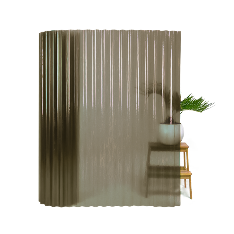 Шифер прозрачный волновой, ширина 2,5м, бронзовый стеклопластик Стандарт (Италия) - фото 1 - id-p1677014305