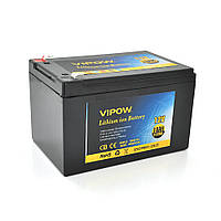 Аккумуляторная батарея литиевая Vipow 12V18Ah с элементами Li-ion 18650 со встроенной ВМS платой, (3S9P)