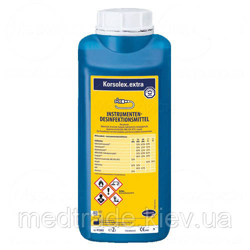 Концентрат для дезінфекції інструментів Корзолекс Екстра 2 л, фото 1